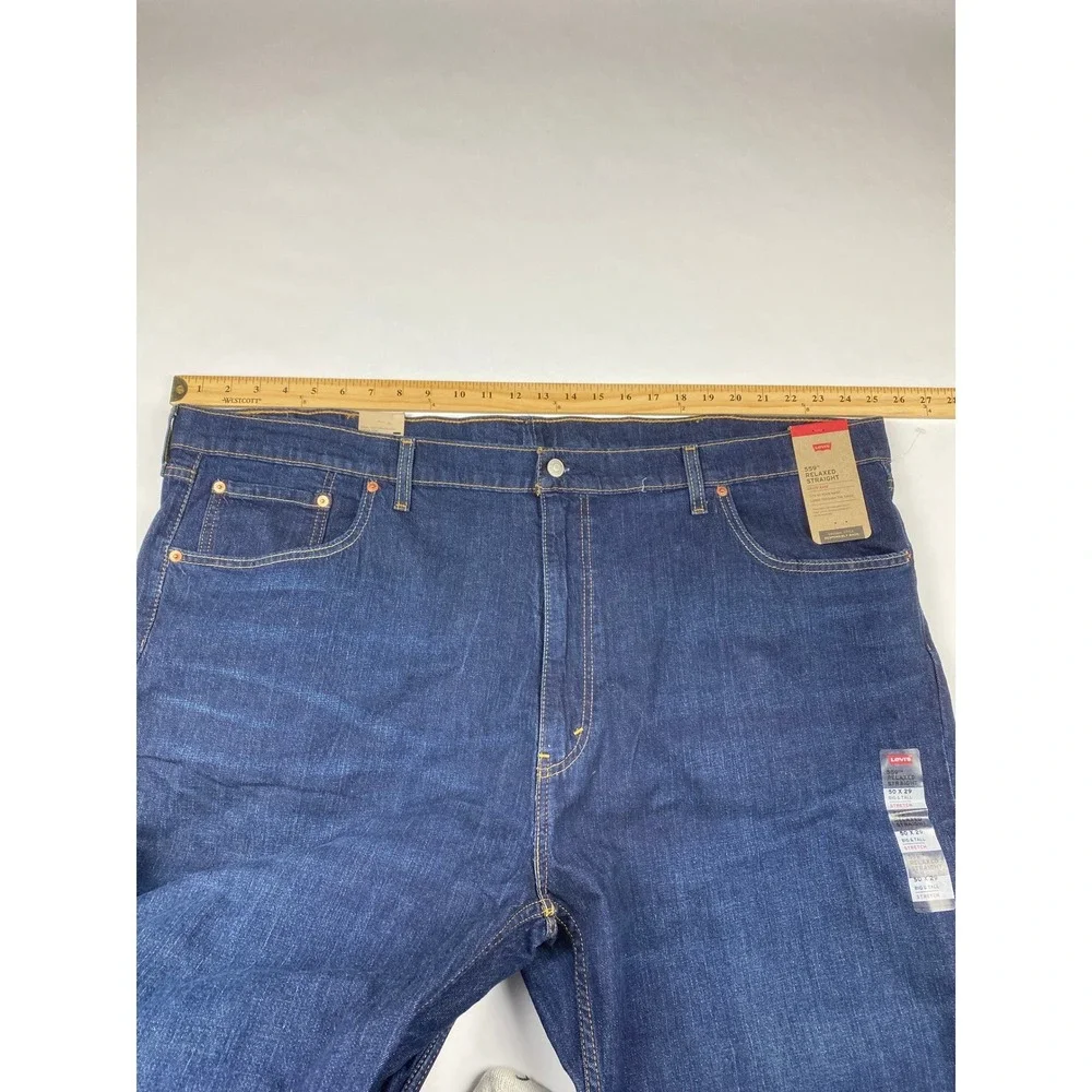 NWT Levi's 559 Relaxed Straight Fit Jeans Mens 50 x‎ 29 Blue Big&Tall